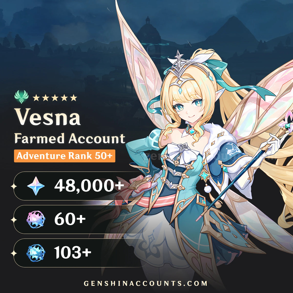 Vesna Genshin Impact Farmed Account