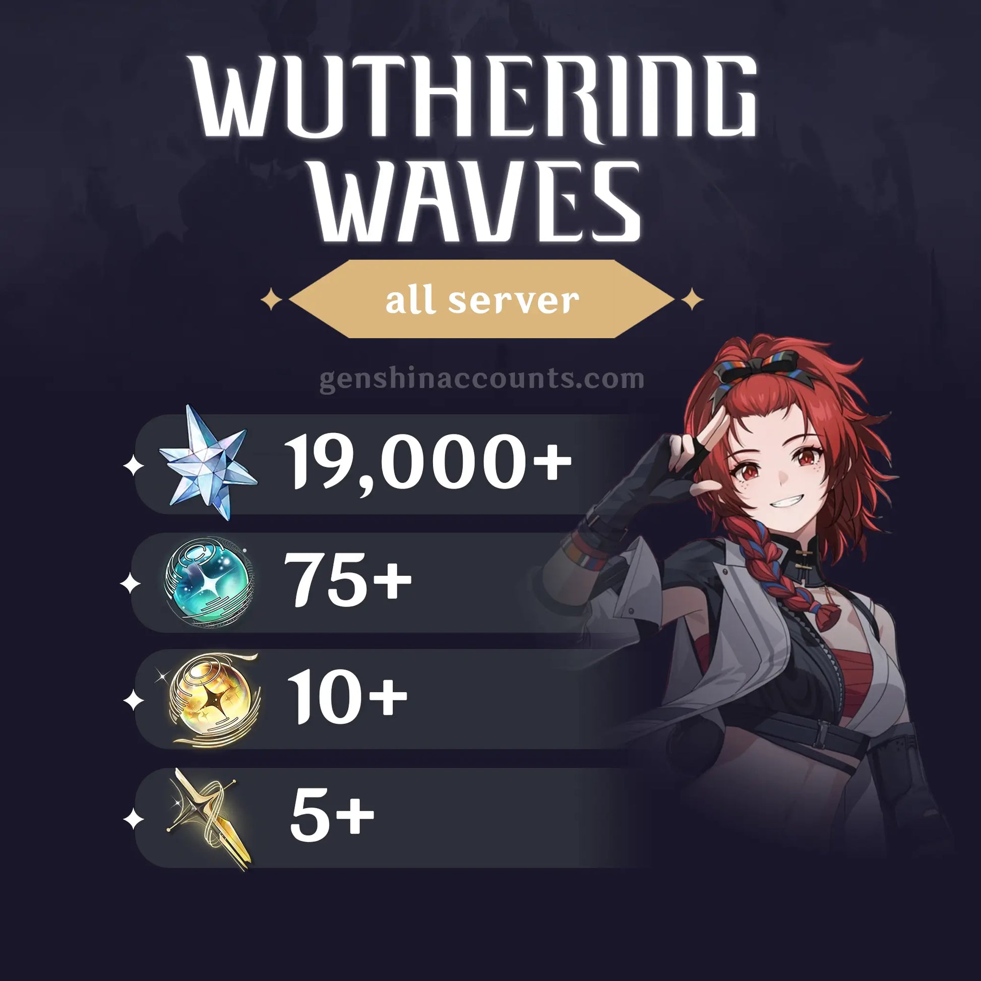 Wuthering Waves Astrites Reroll Starter AccountWuthering Waves Astrites Reroll Starter Account