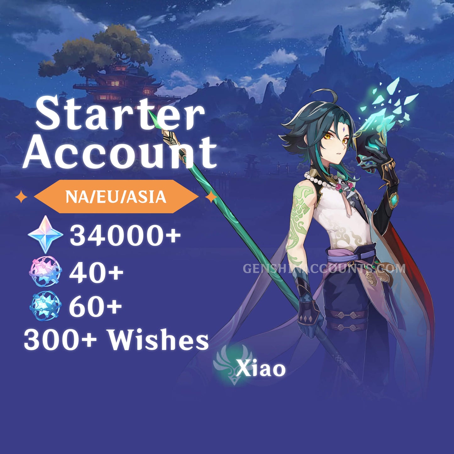 Xiao - AR40+ Genshin Impact Farmed Starter Account