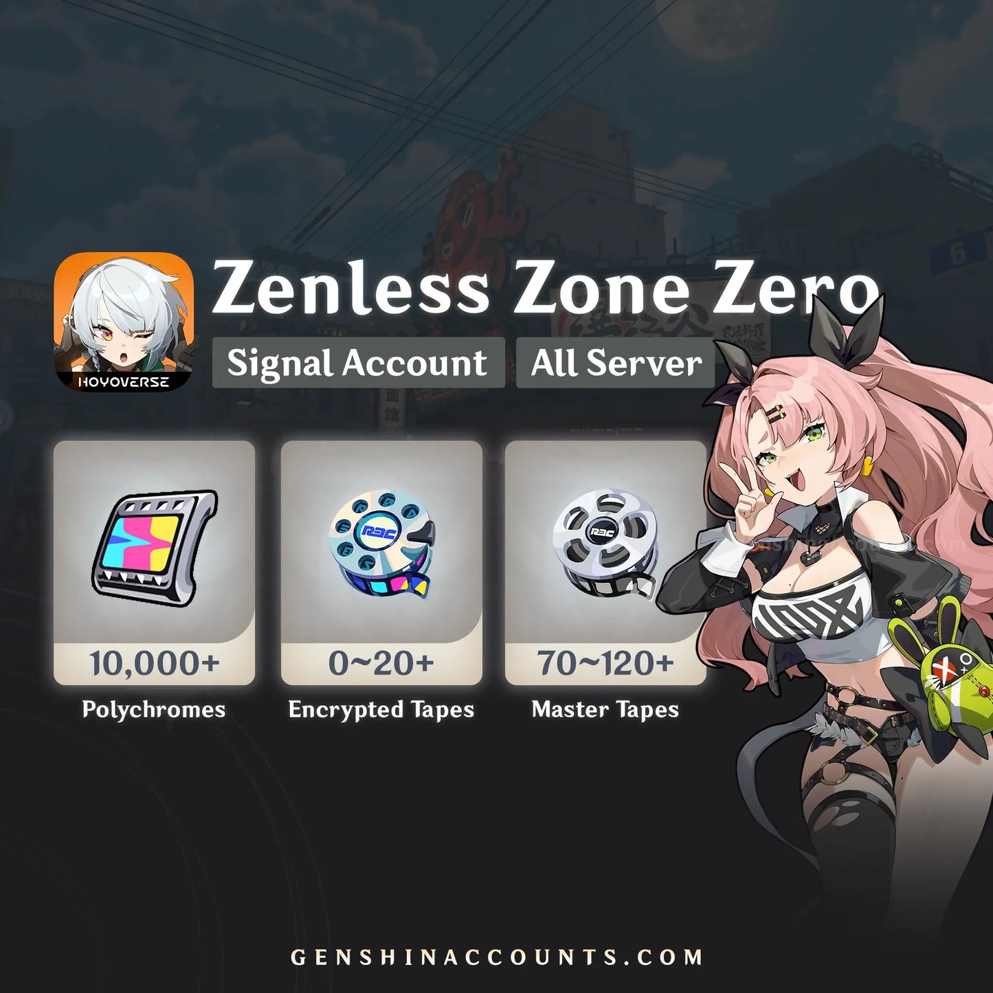 Zenless Zone Zero ZZZ Reroll Account