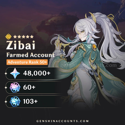 Zibai Genshin Impact Farmed Starter Account